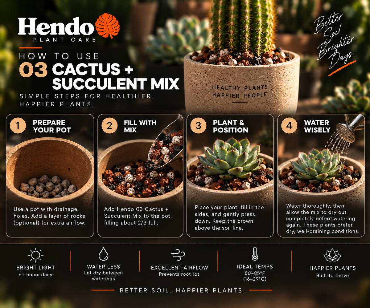 03 Cactus + Succulent Mix how to use