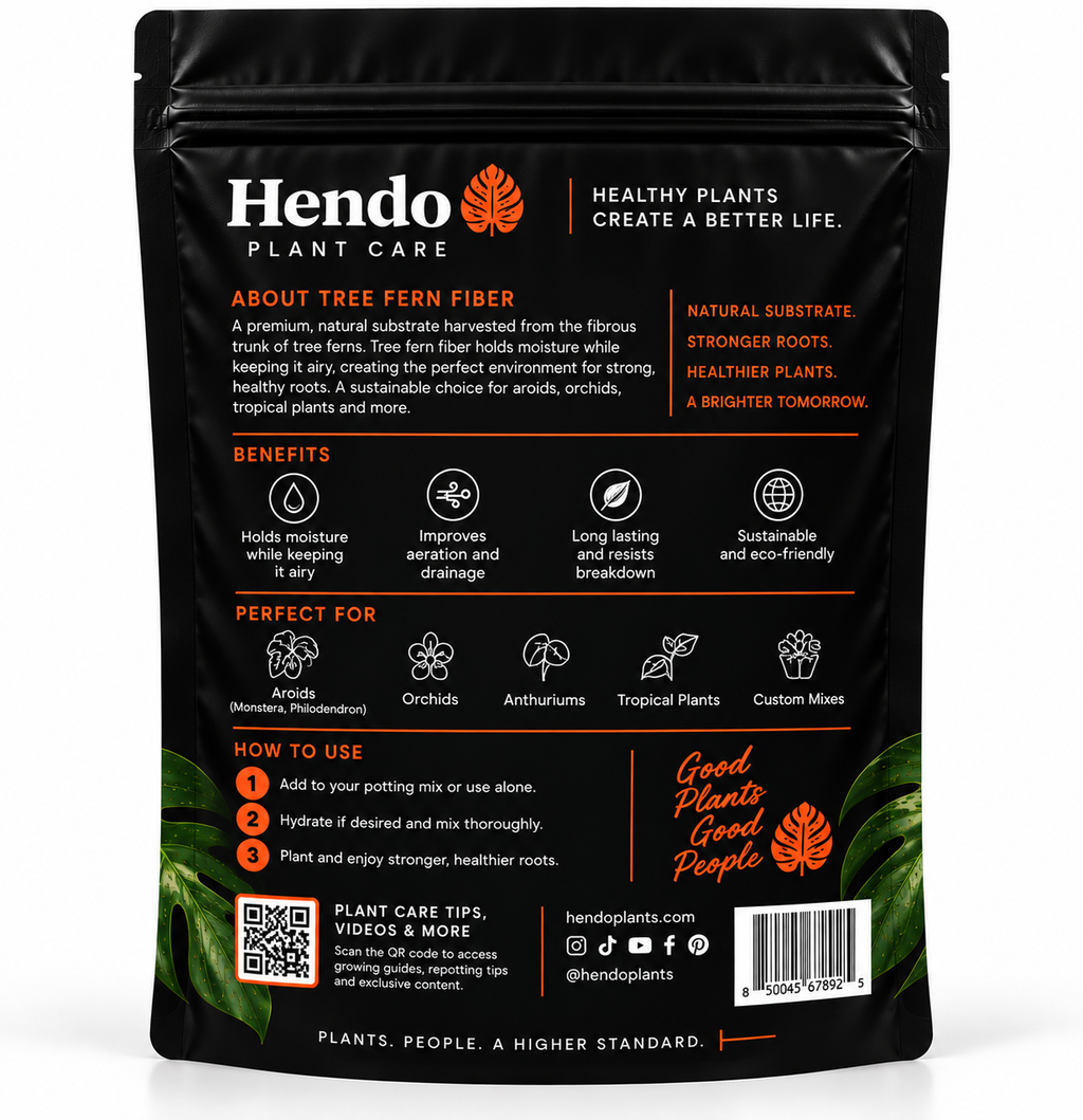 Hendo Plant Care C-01 Tree Fern Fiber back packaging