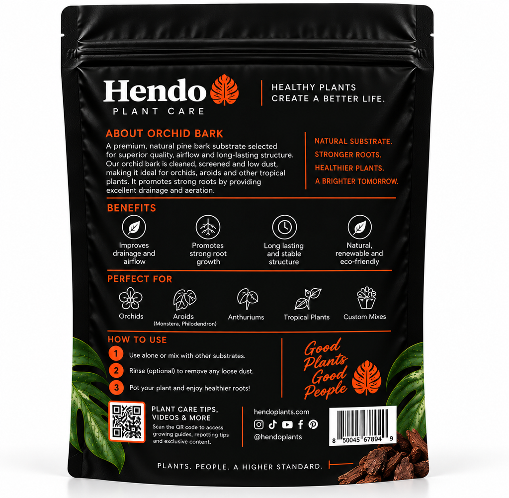 Hendo Plant Care C-02 Orchid Bark back packaging