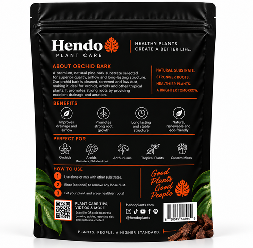 Hendo Plant Care C-02 Orchid Bark back packaging